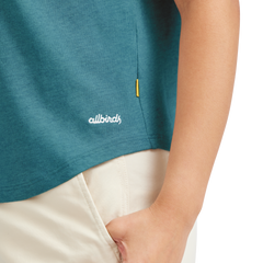 Women's Soft Merino Tee - Chasm Teal