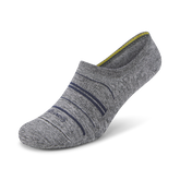 Anytime No Show Sock - Natural Grey Heather/Deep Navy