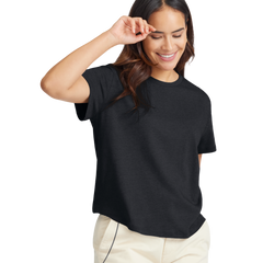 Women's Soft Merino Tee - True Black