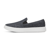 Women's Wool Cruiser Slip On - Dark Grey (Light Grey Sole)