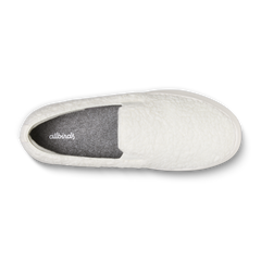 Women's Wool Cruiser Slip On Fluff - Natural White (Natural White Sole)