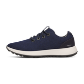 Men's Wool Runner NZ Waterproof - Dark Navy (Natural White Sole)