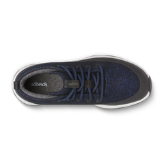 Men's Wool Runner NZ Mid Waterproof - Natural Black/Royal Blue (Barely Grey Sole)