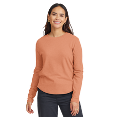Women's Soft Merino Long Sleeve Tee - Sienna Blush
