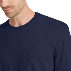 Men's Soft Merino Long Sleeve Tee - Deep Navy
