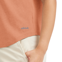 Women's Soft Merino Tee - Sienna Blush