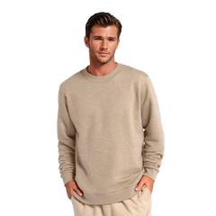 Men's Merino Blend Sweatshirt - Rugged Beige