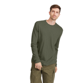 Men's Soft Merino Long Sleeve Tee - Thunder Green