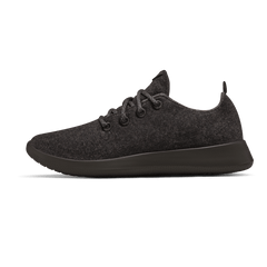 Women's Wool Runner - Natural Black (Black Sole)