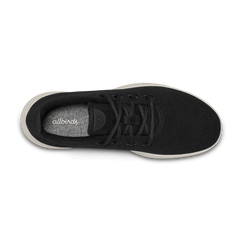 Women's Wool Runner - True Black (Cream Sole)