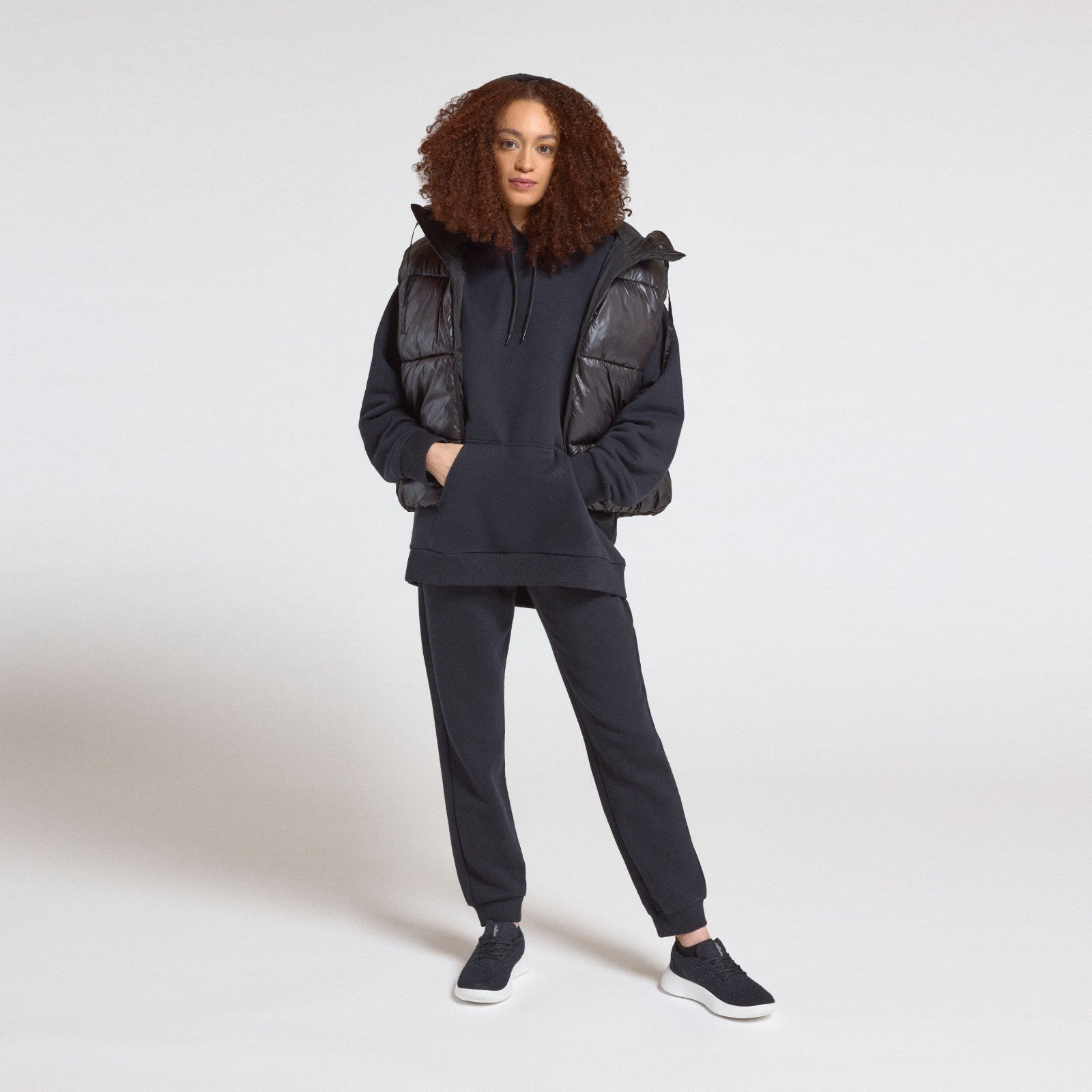 Unisex Merino Blend Hoodie - True Black