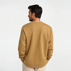 Men's Merino Blend Sweatshirt - Stony Beige Heather