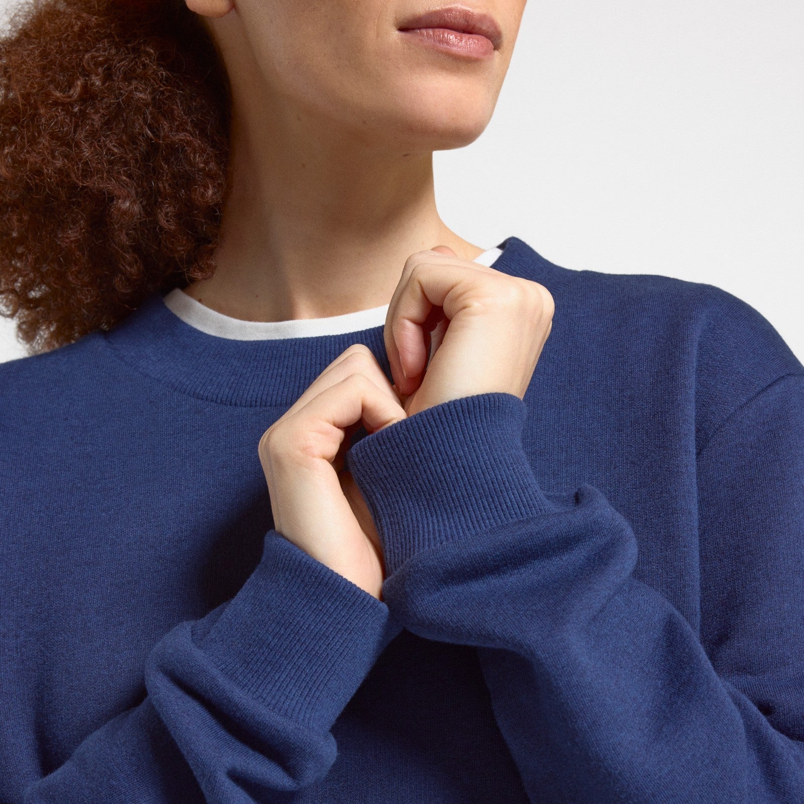 Women's Merino Blend Sweatshirt - Deep Navy