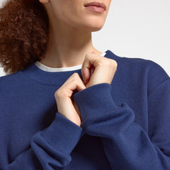Women's Merino Blend Sweatshirt - Deep Navy