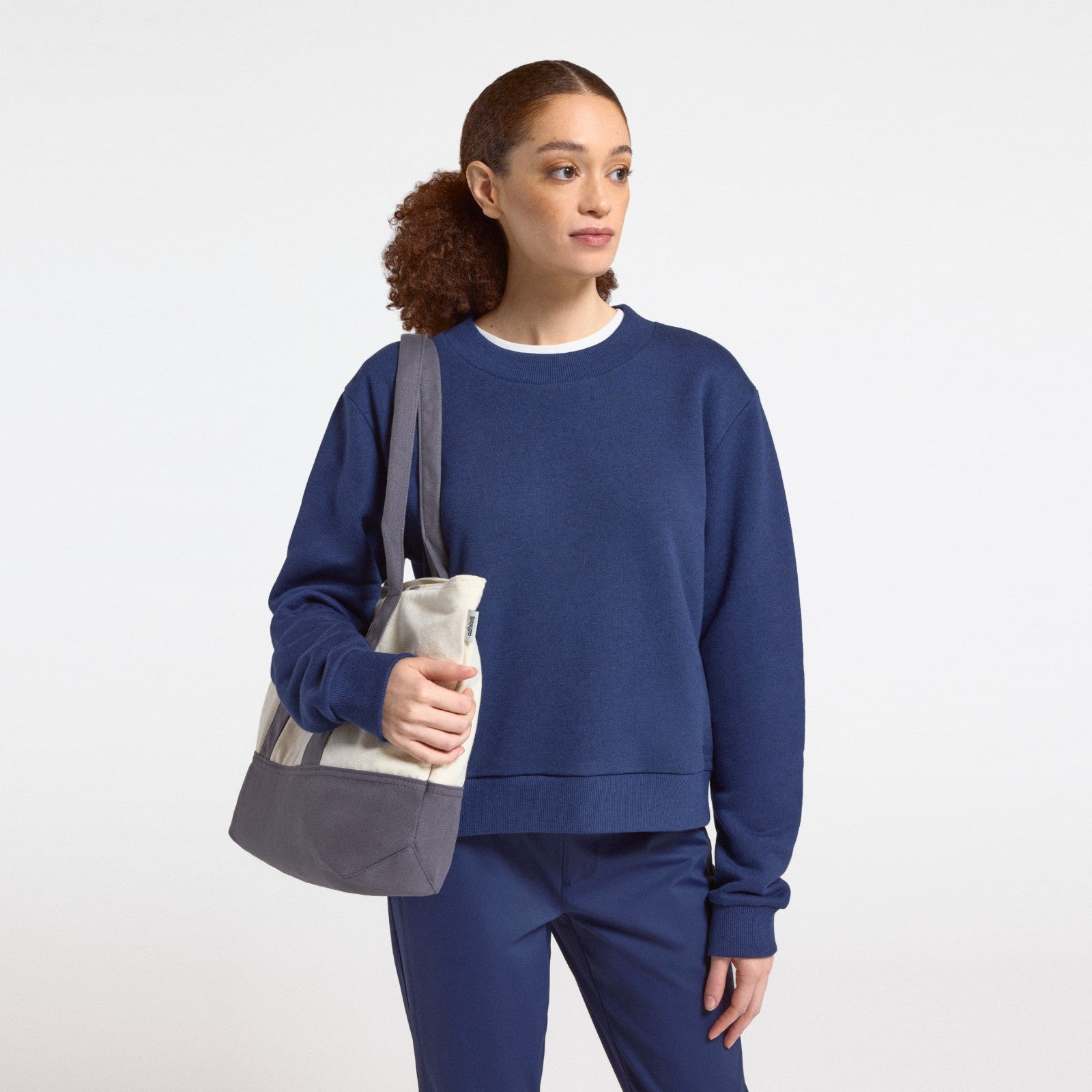 Women's Merino Blend Sweatshirt - Deep Navy