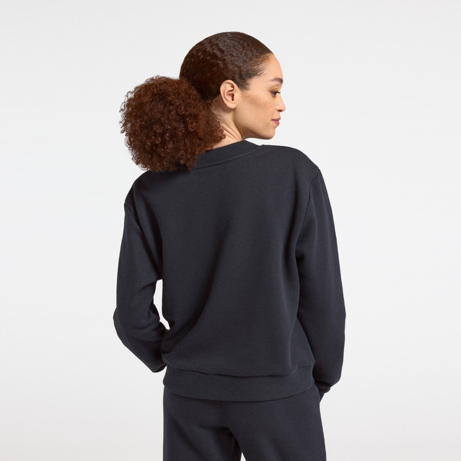 Women's Merino Blend Sweatshirt - True Black