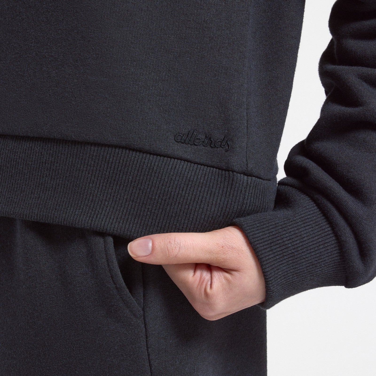 Women's Merino Blend Sweatshirt - True Black