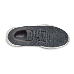 Women's Wool Runner-up Mizzle - Dark Grey (Natural White Sole)