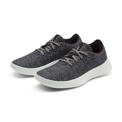 Women's Wool Runner Go - Dark Grey (Light Grey Sole)