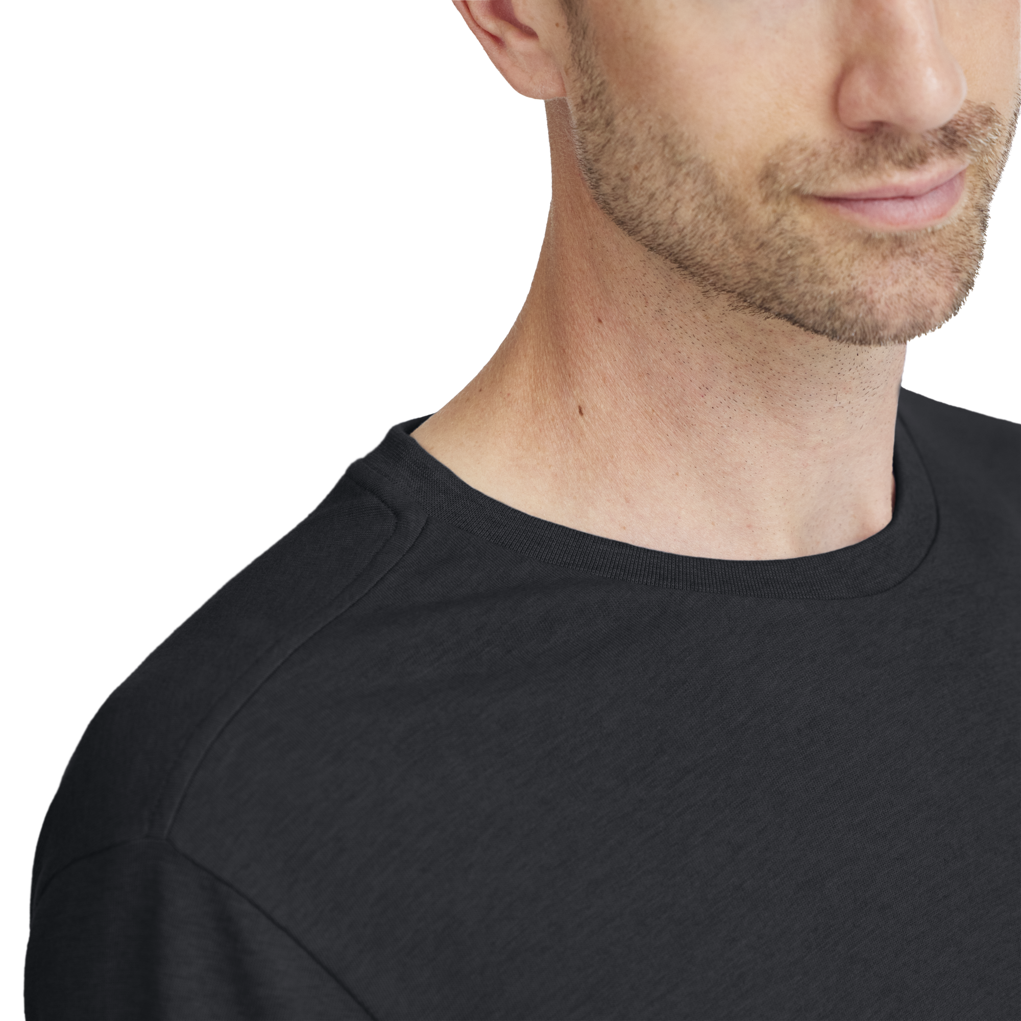 Men's Soft Merino Tee - True Black