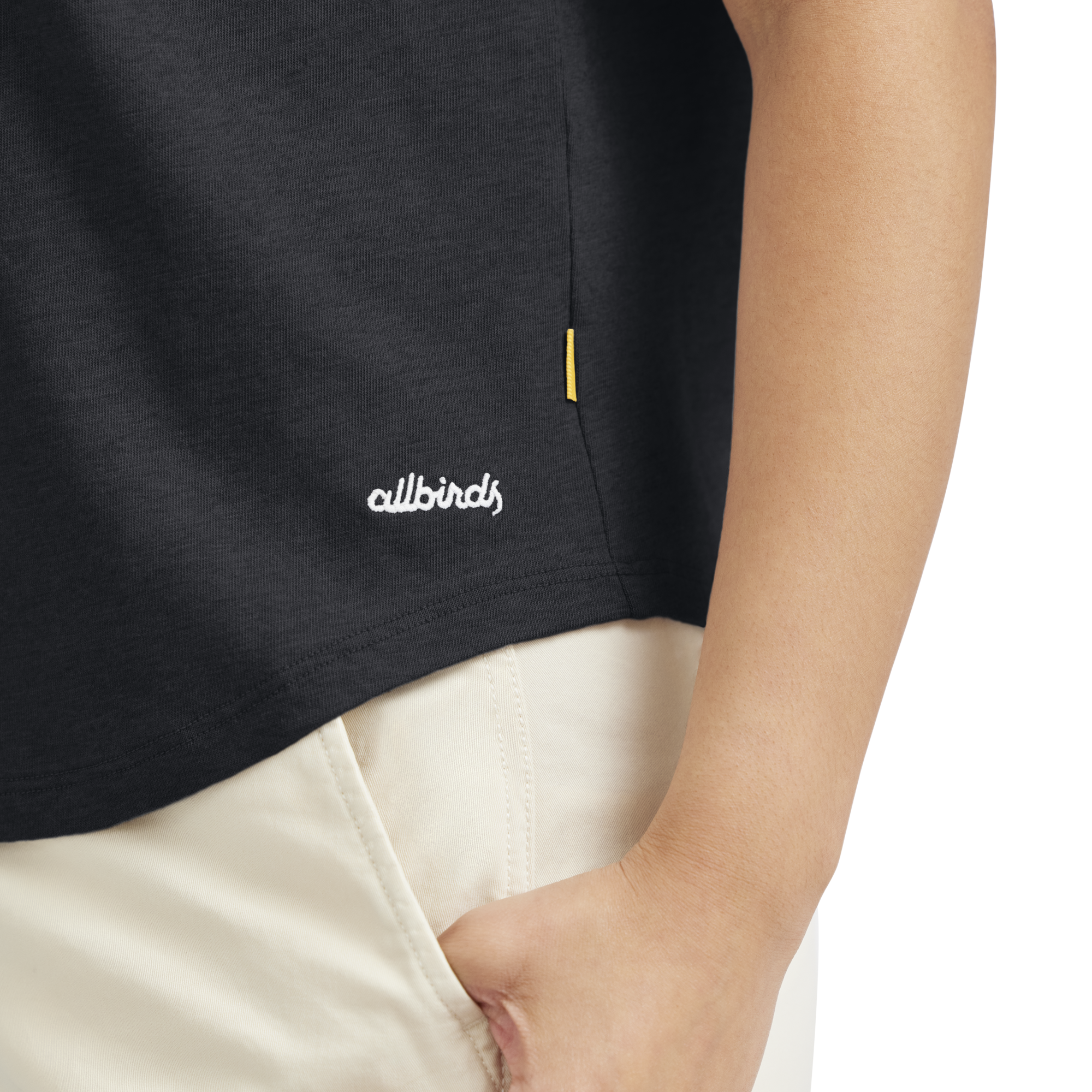 Women's Soft Merino Tee - True Black