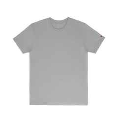 Unisex Organic Cotton Graphic Tee - Medium Grey/Thunder Red - CHI