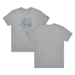 Unisex Organic Cotton Graphic Tee - Medium Grey/Stormy Grey - NYC