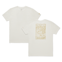 Unisex Organic Cotton Graphic Tee - Natural White/Stony Beige - CA