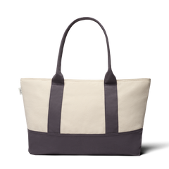 Canvas Tote Bag - Natural White/Natural Grey