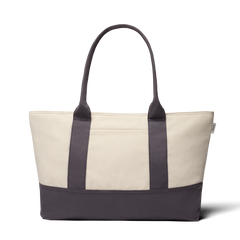 Canvas Tote Bag - Natural White/Natural Grey