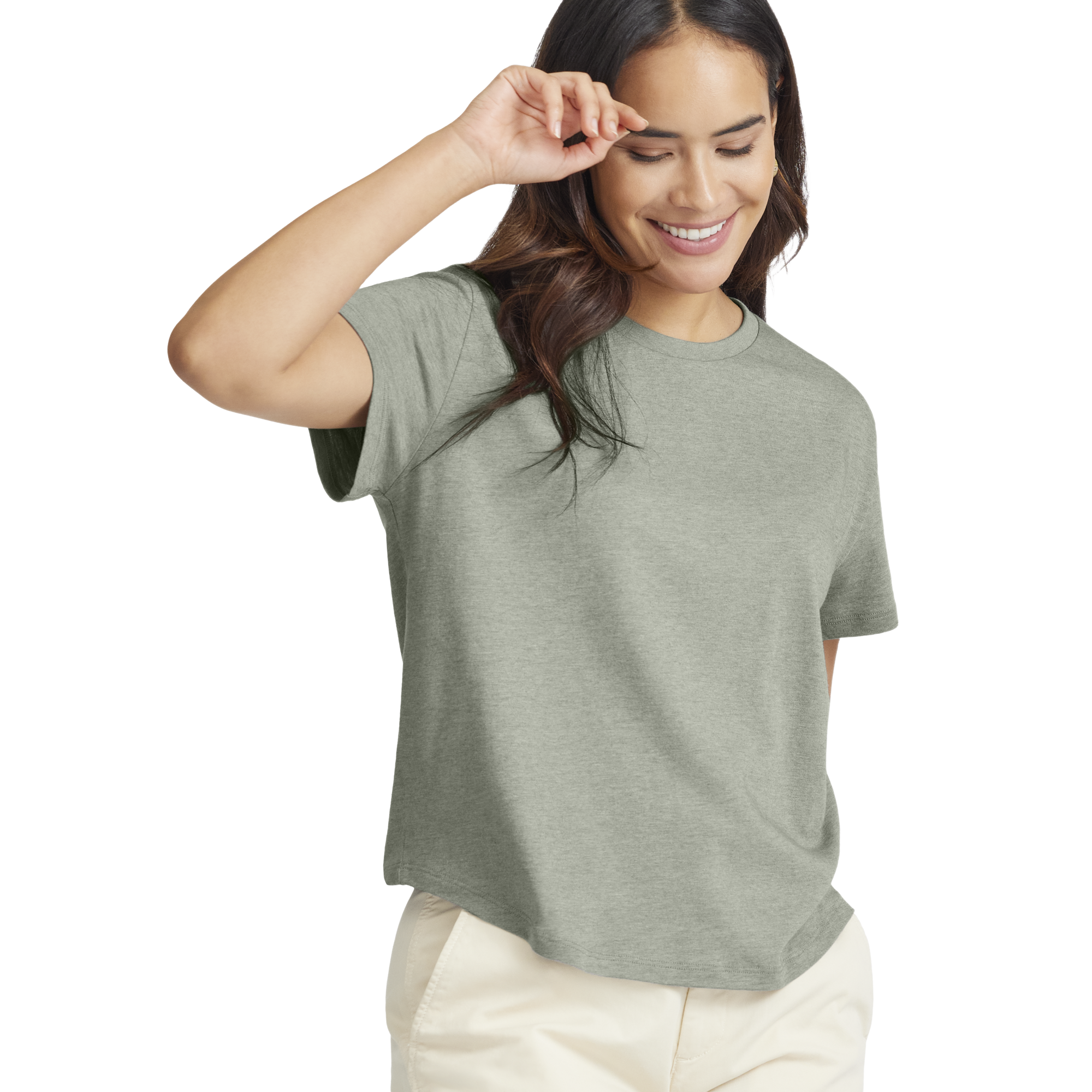Women's Soft Merino Tee - Hazy Pine