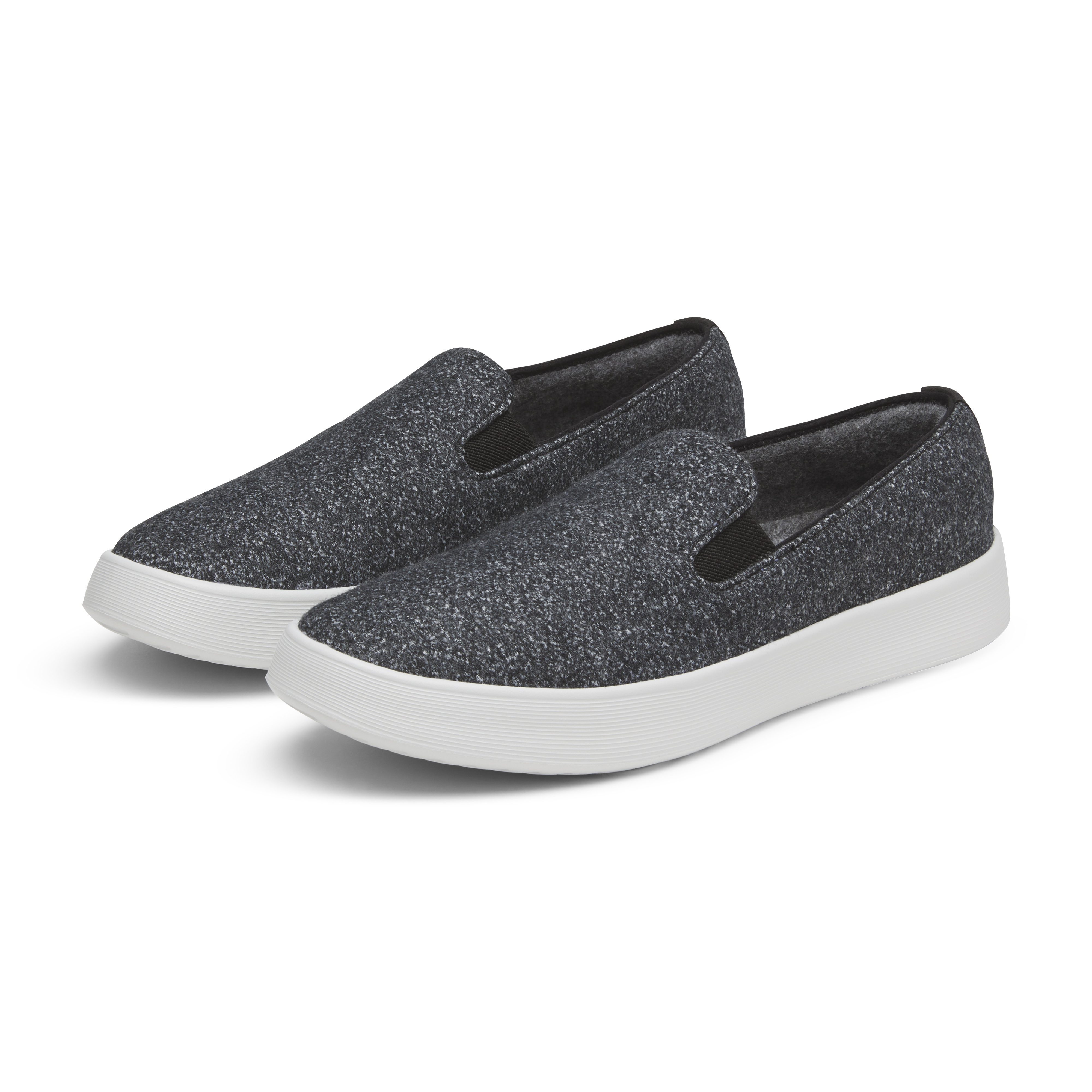 Men's Wool Cruiser Slip On - Dark Grey (Light Grey Sole)