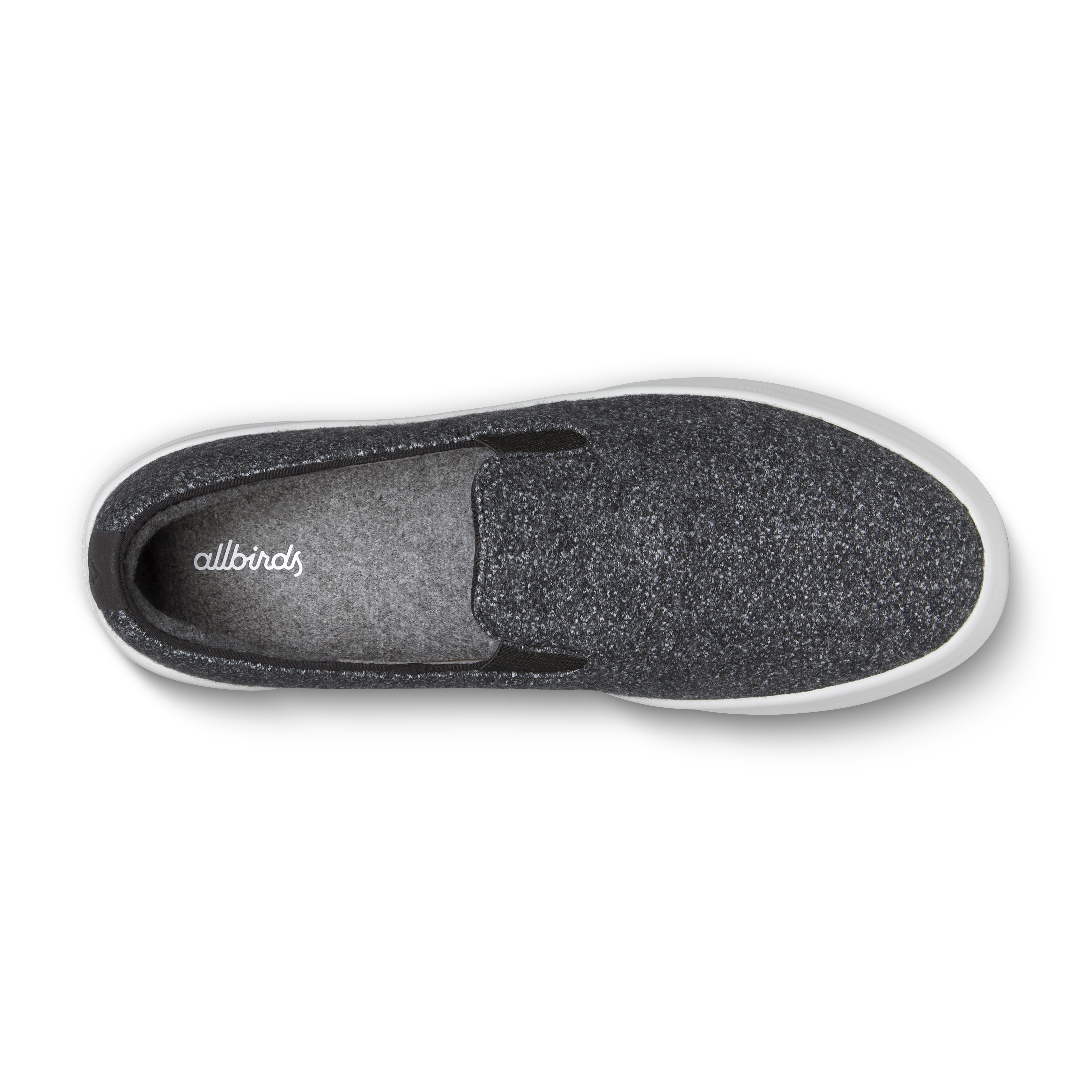 Men's Wool Cruiser Slip On - Dark Grey (Light Grey Sole)
