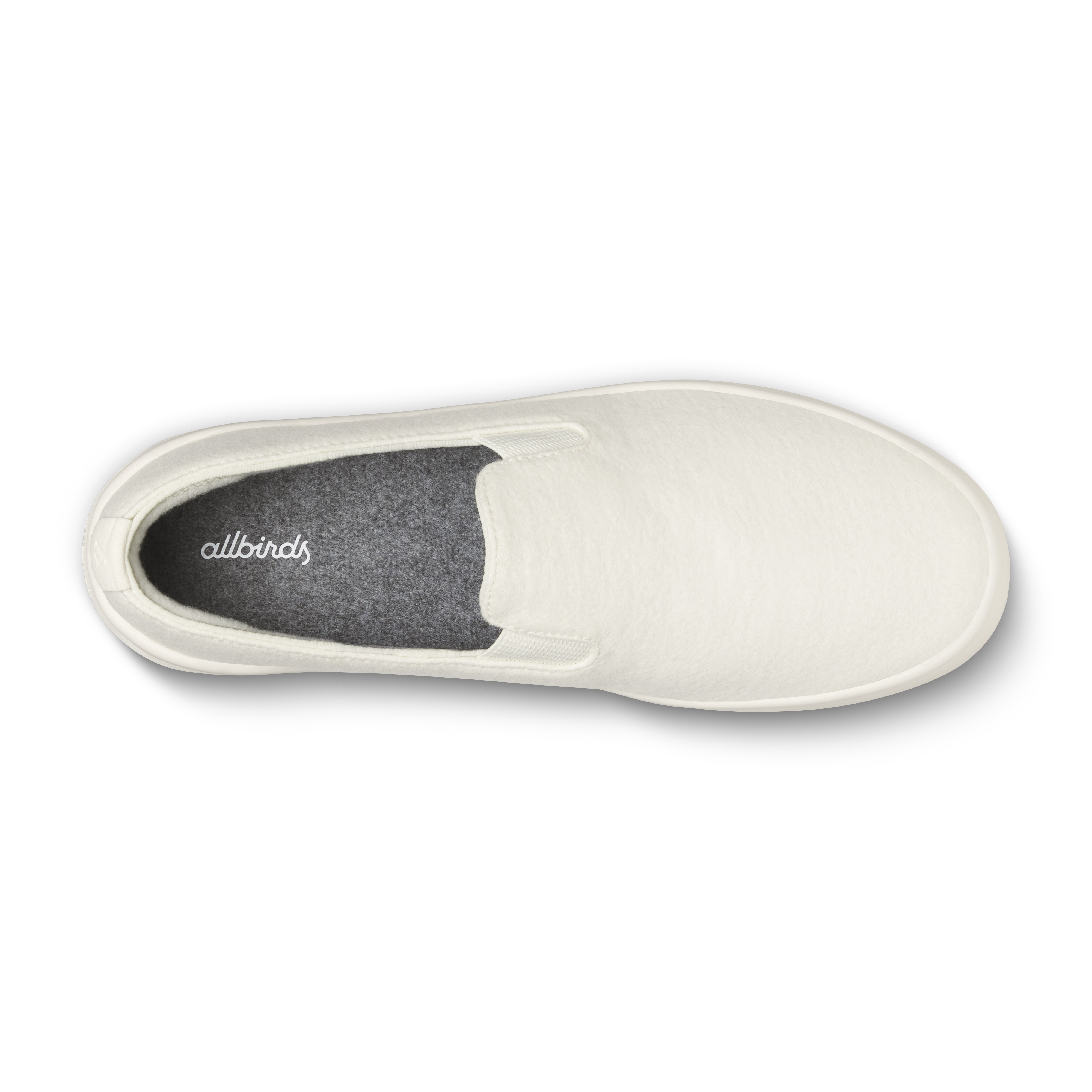 Women's Wool Cruiser Slip On - Natural White (Natural White Sole)