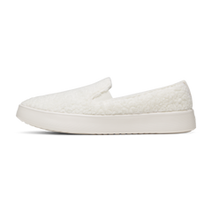 Women's Wool Cruiser Slip On Fluff - Natural White (Natural White Sole)