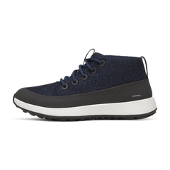 Men's Wool Runner NZ Mid Waterproof - Natural Black/Royal Blue (Barely Grey Sole)