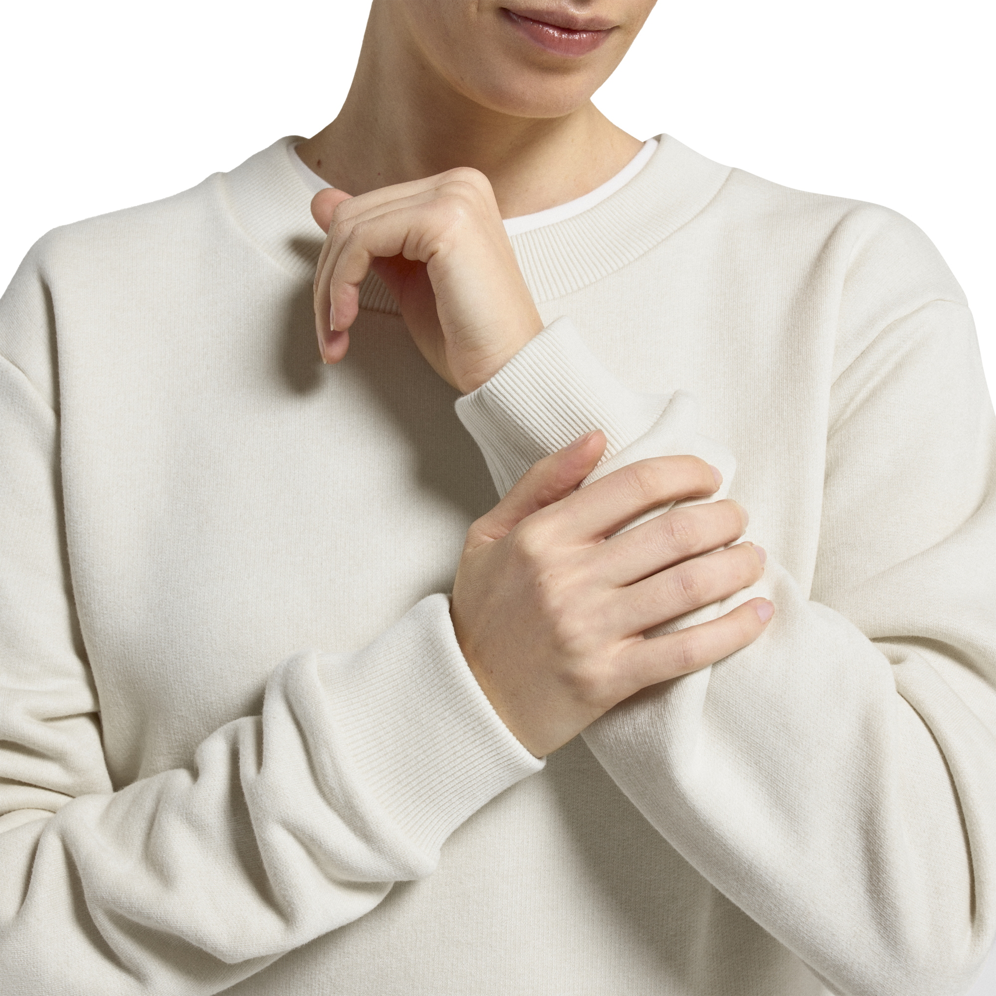 Women's Merino Blend Sweatshirt - Natural White