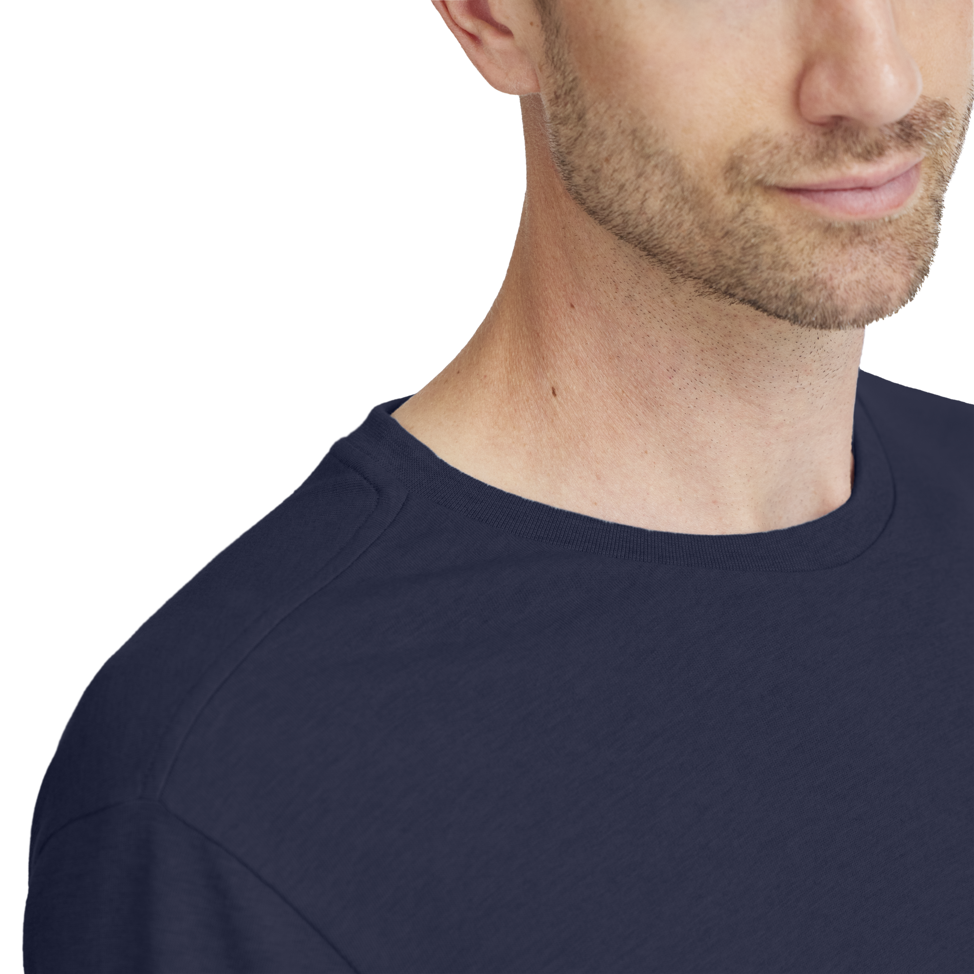 Men's Soft Merino Tee - Deep Navy