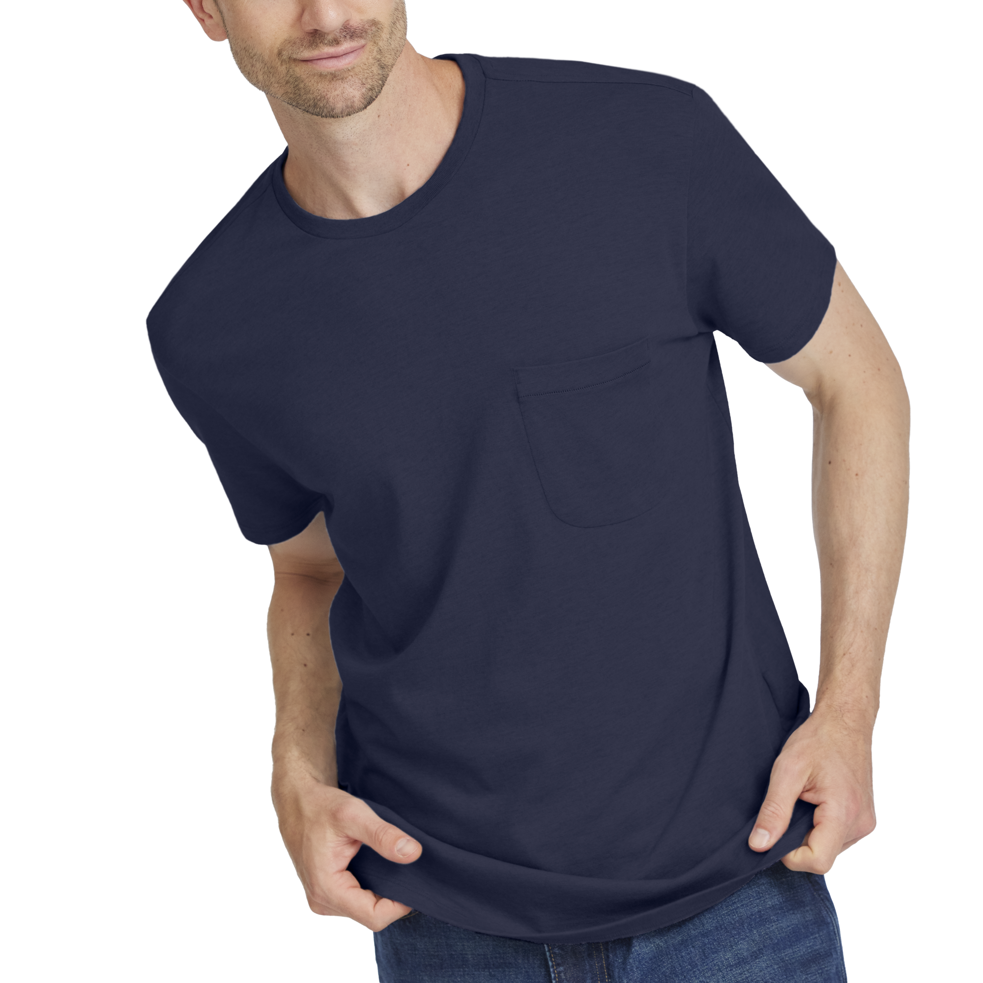 Men's Soft Merino Tee - Deep Navy