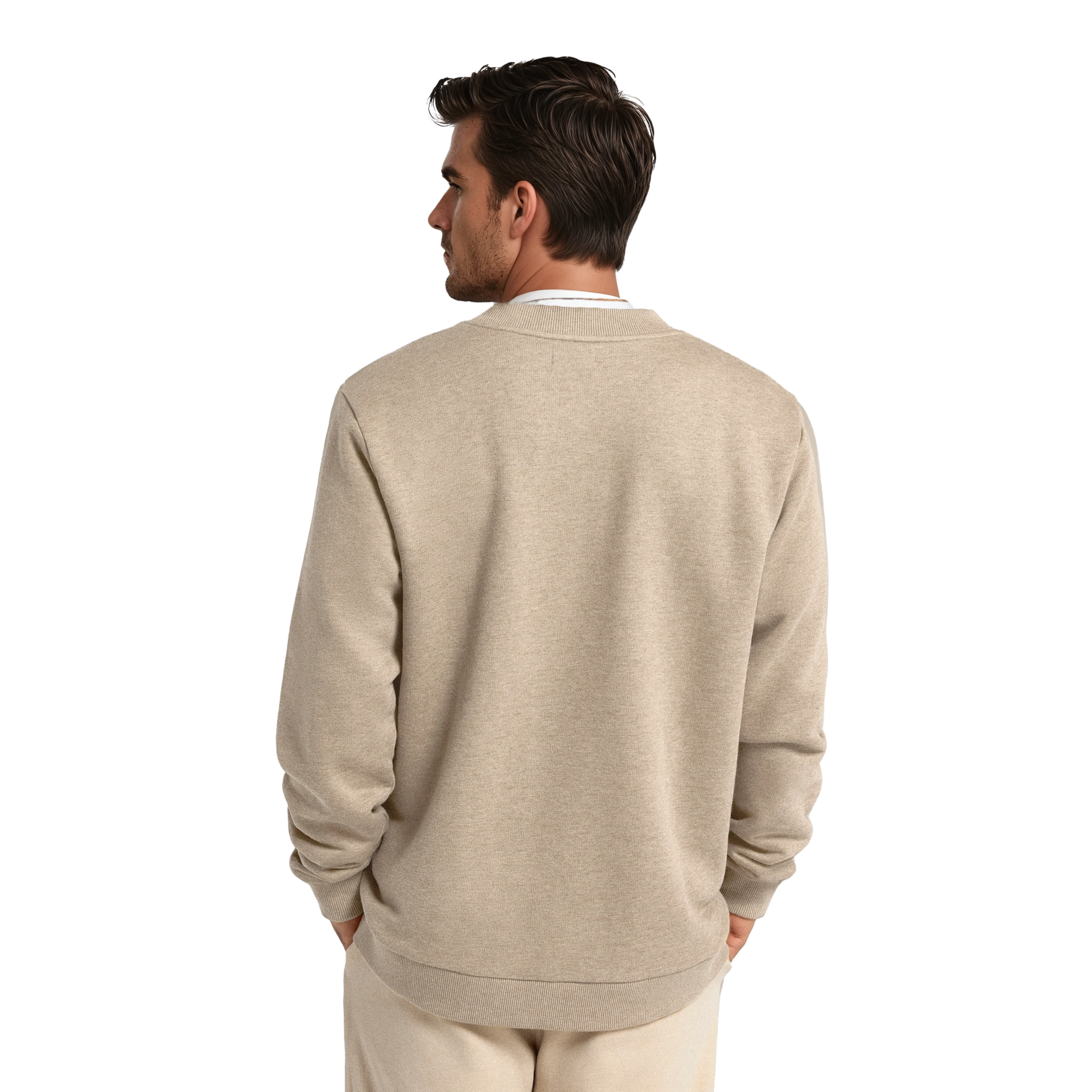 Men's Merino Blend Sweatshirt - Rugged Beige