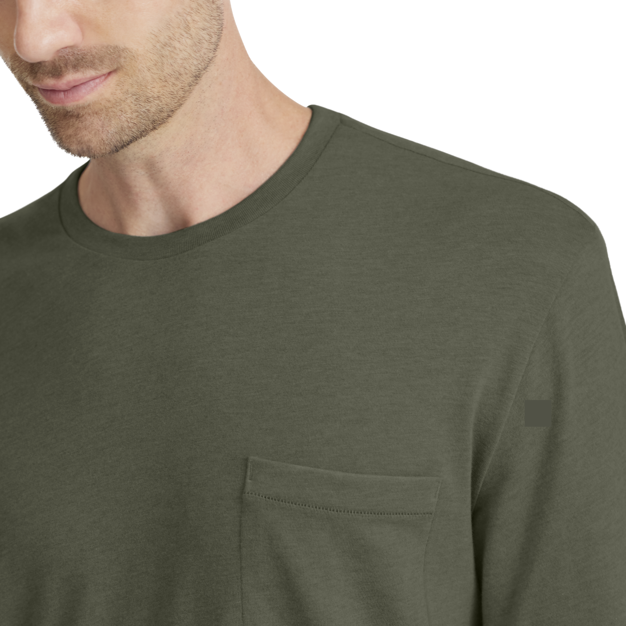 Men's Soft Merino Long Sleeve Tee - Thunder Green