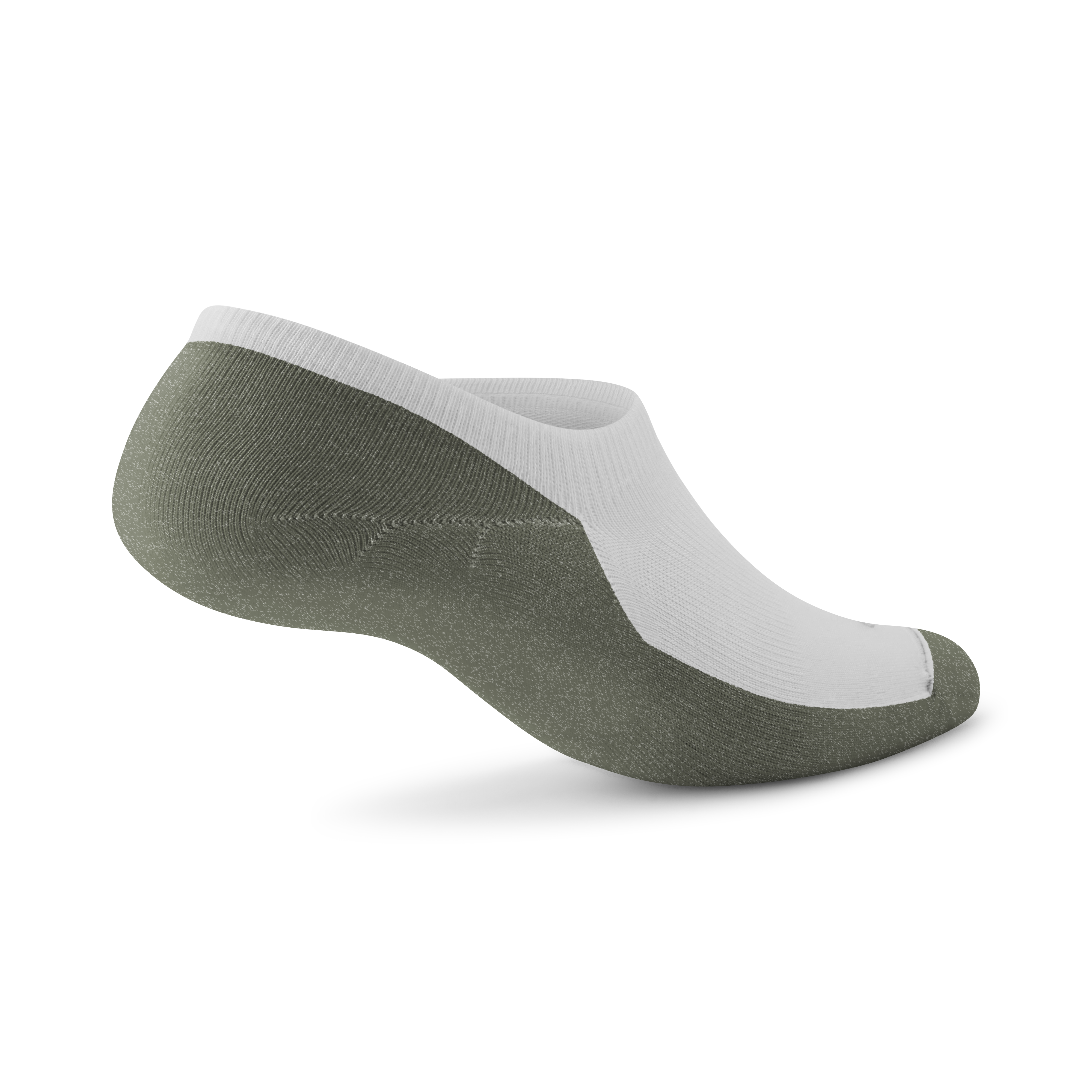 Anytime No Show Sock - Blizzard/Thunder Green