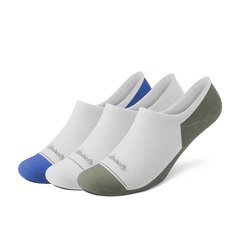 Anytime No Show Sock 3-Pack - Blizzard/Royal Blue/Thunder Green